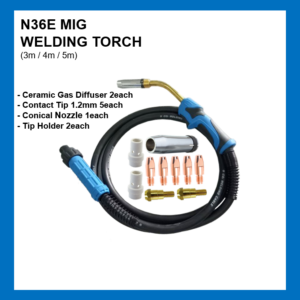MB36 MIG WELDING TORCH  (3m / 4m / 5m)